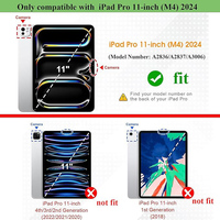 Housse de tablette en TPU souple et transparente anti-chute aux quatre coins pour iPad Pro 11 M4 2024