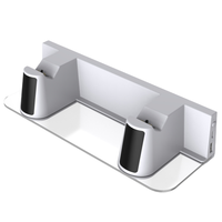 Support de rangement avec station de charge double pour manettes PS5/Slim, support mural pour console, accessoires, support de chargeur