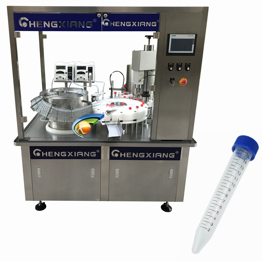 fully automatic transfer tube reagent filling machine test tube filling capping machine