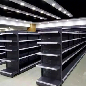Scaffalatura in Metallo Verniciato a Polvere per Supermercati, Espositore Personalizzato a Più Livelli con Servizio di Progettazione 3D Gratuito - Product Image 1