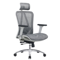Mobilier de bureau moderne accoudoir confortable chaise de bureau ergonomique en maille pivotante réglable avec soutien lombaire