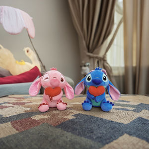 Aşk kalp dikişler mavi dolması hayvanlar çift bebek doğum günü sevgililer hediyeler ünlü karikatür karakter peluş oyuncaklar - Product Image 5
