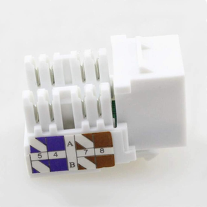 Module réseau RJ45 Keystone Cat6 sans outil à 90 degrés avec capuchon transparent, <span class=keywords><strong>prise</strong></span> femelle pour plaque murale Ethernet - Product Image 6
