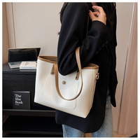 Sacs fourre-tout à fermeture éclair, sacs à main de luxe en cuir pour femmes, sacs à bandoulière grande capacité, sacs fourre-tout en cuir PU de couleur unie