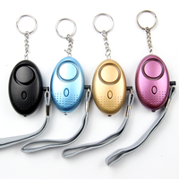 Alarme personnelle d'autodéfense de porte-clés d'alarme du son 130db de lumière menée colorée pour des enfants