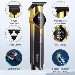 Hatteker HT-6132 - Cortapelos Eléctrico Digital LCD para Hombre, Tijeras de Estilismo para Cabello, Recortadora Corporal con Degradado para Hombres - Product Image 5
