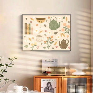 Arte francés sala de estar pintura decorativa estilo antiguo chino combinación abstracta pared arte Vintage alta sensación pared - Product Image 5