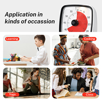 Minuteur visuel silencieux Yunbaoit pour TDAH, outil de gestion du temps, compte à rebours portable pour enfants et adultes