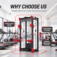 Cage de musculation monoposte avec système de poulies à double câble intégré pour entraînement en salle de sport