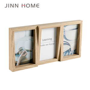 Jinn Home <span class=keywords><strong>3</strong></span> uds 4x6 ''marco de <span class=keywords><strong>fotos</strong></span> de madera <span class=keywords><strong>Collage</strong></span> tamaño A4 moda clásica Simple imagen marcos de pared decoración impresión UV - Product Image 2