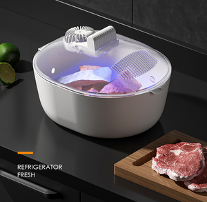 2023 nouveau dégivreur de viande 4 en 1 amélioré avec panier d'égouttage, grand plateau de décongélation rapide bol de dégivrage pratique plus rapide - Product Image 2