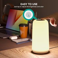 Lampe de Chevet LED Intelligente à 3 Modes de Couleurs RVB Dimmables, Tactile et Moderne pour la Maison - Offre Spéciale