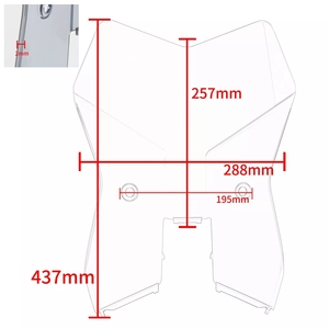 Accessoires et pièces pour moto XXUN pour <span class=keywords><strong>KTM</strong></span> 390ADV <span class=keywords><strong>390</strong></span> <span class=keywords><strong>Adventure</strong></span> SW <span class=keywords><strong>2019</strong></span> 2020 2021 2022 2023 Pare-brise déflecteurs de vent - Product Image 6