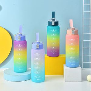 Gradient Simple Style Fashion Designs Large Capacity Outdoor Fitness Cup Travel Mugs School Sports Events Gifts Water <b>Bottle</b> - Product Image 5