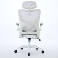 Meilleure vente de chaise pivotante en maille ergonomique de haute qualité pour les visiteurs exécutifs à faible coût avec support lombaire en fer PU