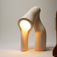 Lampe de sol minimaliste en ciment, LED, lumière blanc chaud, couleur modulable, 2700K, éclat doux, décoration de salon, grande taille, montage en surface