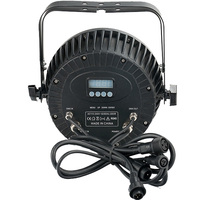 Projecteur LED Par 18X 10W RGBW IP65 pour extérieur, DJ, discothèque, étanche, plat, silencieux, Parcan, scène, éclairage LED pour fête en plein air