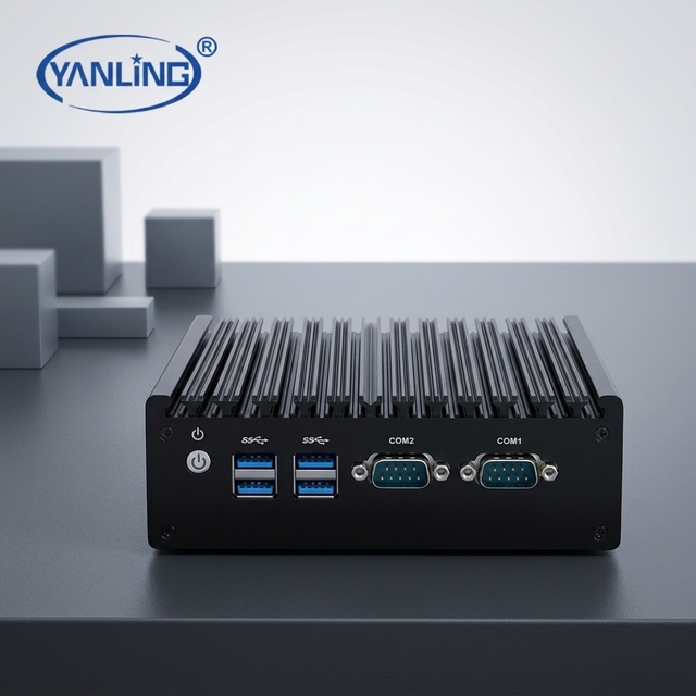 Low Power Consumption Mini PC N5095 Quad Core Fanless Embedded PC Systems Rolling Stock Automotive Marine Rugged Applications