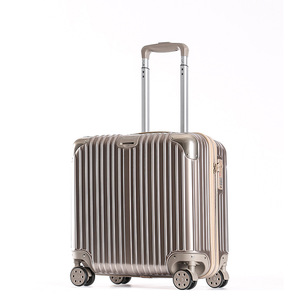 Women's 18 Inch Carry On <b>Suitcase</b> With <b>Lock</b> Swivel Wheels Light Weight Solid Color Macaron Pink Travel Luggage For Business - Product Image 5