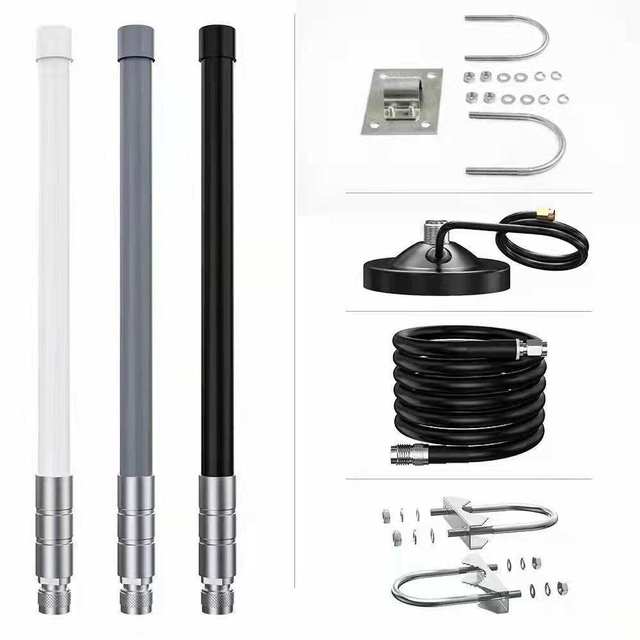 Outdoor 2KM Long Range Omni-Directional WiFi Antenna 2.4G & 5.8G Helium Fiberglass for Communication for Outdoor Use