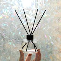 Bouteilles et pots diffuseurs de parfum en verre ronds de 50 ml, 100 ml, 150 ml, 200 ml pour la décoration d'huiles parfumées à domicile