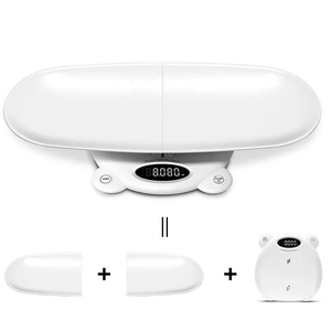 <span class=keywords><strong>120Kg</strong></span> 디지털 아기 체중계 LED 디스플레이 전체 복근 디자인 이동식 기능 배터리 신장 측정 앱 포함 - Product Image 4