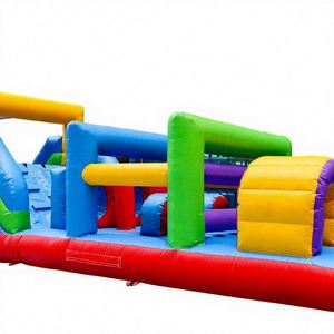 Custom Logo Large Outdoor Inflatable <b>Castle</b> with Two-Track Slide Square Playground and Naughty <b>Toys</b> for Children - Product Image 4