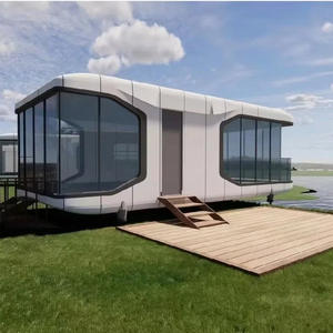 Maison-conteneur d'hôtel de luxe moderne en gros, chambre préfabriquée en capsule avec panneau sandwich, installation rapide et couleur personnalisée - Product Image 3