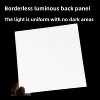 Panneau publicitaire lumineux en acrylique ultra-fin, boîte à lumière rétroéclairée, présentoir mural sans cadre, éclairage LED