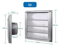 Diffuseur d'air à grille de ventilation par gravité, en acier inoxydable 304 de qualité industrielle, carré, pour hôpital, salle de sport, escalier, sous-sol
