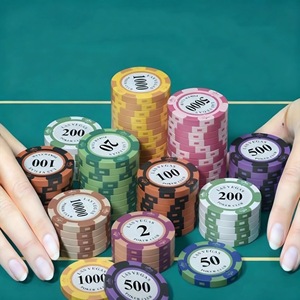 <span class=keywords><strong>Set</strong></span> di Fiches da <span class=keywords><strong>Poker</strong></span> in Argilla di Alta Qualità Stile Las Vegas per Giochi e Attività di Intrattenimento - Product Image 2
