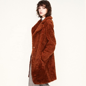 2023 spessa Teddy donna giacca di <span class=keywords><strong>pelliccia</strong></span> donna inverno caldo moda <span class=keywords><strong>pelliccia</strong></span> sopra cappotto vera <span class=keywords><strong>pelliccia</strong></span> di agnello Double Face - Product Image 3