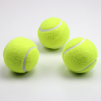 Balles de tennis personnalisées, durables, écologiques, portables, à haute élasticité et avec impression de logo pour les clubs de tennis sportifs (vente en gros)