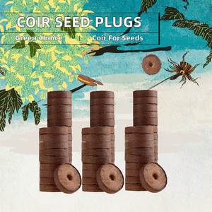Bouchons de départ de graines de coco bio tourbe de mousse comprimés de pépinière blocs pressés par terre pour la plantation de graines - Product Image 3