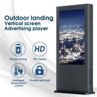 Équipement d'affichage numérique pour kiosque publicitaire, écran TV, kiosque extérieur 55 pouces, lecteur multimédia totem, écran tactile, écran LCD extérieur