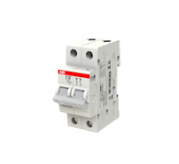 Disjoncteur miniature ABB SJ202-C16 1 pôle 16A 230/400VAC Type C 6kA Capacité de coupure en cas de court-circuit