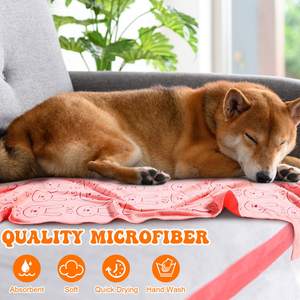 Petdom Pet ürünleri kuruyan mikrofiber köpek havlusu yumuşak emici Pet banyo ve bakım için banyo havlusu köpek kurutma havlu - Product Image 6