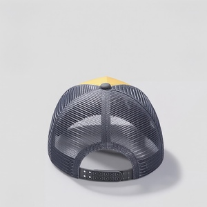 Casquette Trucker Personnalisée Jaune et Grise, Broderie, Maille Respirante, Réglable, Snapback pour Hommes et Femmes, Style Streetwear, Casquette de Baseball - Product Image 4