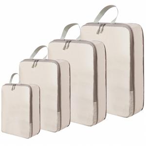 Bolsa de Almacenamiento de Viaje de Gran Capacidad Personalizada, Juego de Ocho Piezas de Compresión, Organizador de Cosméticos de Poliéster, Cubos de Embalaje - Product Image 1