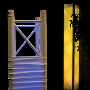 Portable extérieur scène Performance blanc noir stand Truss Scrim couverture manchon chaussette fermée pour éclairage Truss - Product Image 6