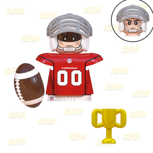 ชุดตัวต่อคนเล็กน้อยรูปนักฟุตบอลอเมริกัน ขนาด 4.5 ซม. ใช้ร่วมกับตัวต่อพลาสติกยี่ห้อดังได้ รุ่น WM2311-WM2326 - Product Image 2