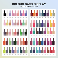 CHAORY Marque privée Vernis à ongles en gel non toxique OEM Bouteilles et boîte Fournitures pour ongles 104 couleurs avec affichage en couleur