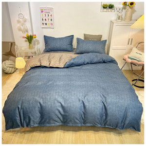 家纺四件套床单被套单人学生宿舍床上用品三件套批发 - Product Image 1