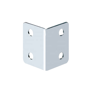 Staffa angolare di collegamento Kingway con custodia decorativa in acciaio cromato per flight case - Product Image 2