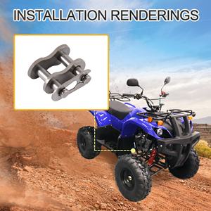 GOOFIT 420 eslabones de <span class=keywords><strong>rodillo</strong></span> Maestro de cadena de motocicleta para 50cc 70cc 90cc 110cc 125cc ATV Dirt Bike Pit Bike Go Kart ciclomotor Scooters - Product Image 6