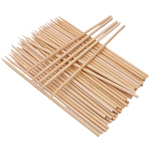 4.0mm * 6 8 10 12 pouces bâtons de <span class=keywords><strong>brochette</strong></span> en bois de bambou écologiques brochettes de kebab <span class=keywords><strong>turc</strong></span> bâtons de barbecue - Product Image 3
