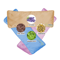Oreiller pour les yeux en lavande lesté en gros, masque pour les yeux violet réutilisable pour le sommeil et la méditation, oreiller de yoga d'aromathérapie avec graines de lin