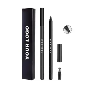 Custom Logo WaterProof Eye Liner Pencil Gel Eyeliner Pencil Custom Gel Eyeliner pencil with sharpener