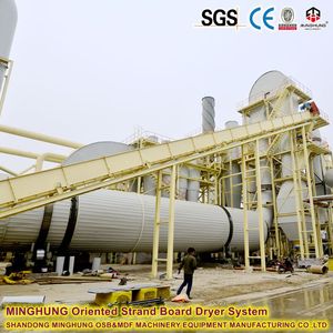 Wood Chips Flakes Sawdust Rotary Drum Dryer for Particle Board Production Line - Product Image 1