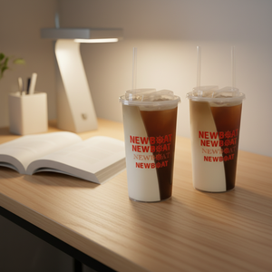 700毫升24盎司一次性透明食品级聚丙烯2对夫妇共享享受双塑料杯开口杯带盖 - Product Image 4